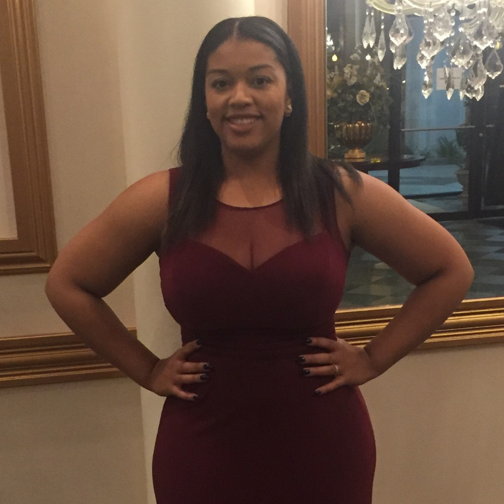 Night Way Burgundy Formal Dress